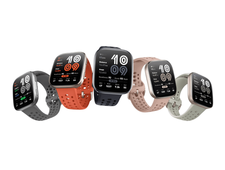 รุ่นดีไซน์ทันสมัย ทรงสี่เหลี่ยม มีสีให้เลือก ดำ, ส้มคอรัล, เทาเข้ม, เทาอ่อน, และชมพู พร้อมฟังก์ชันพื้นฐานบนหน้าจอ