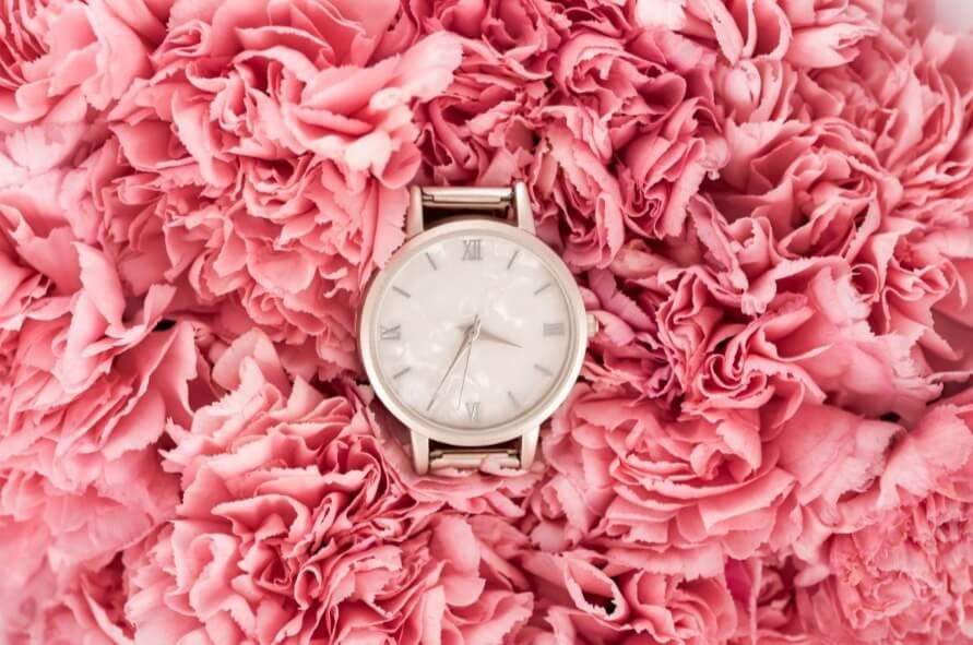 นาฬิกาสีชมพู