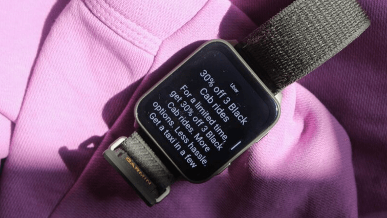 Venu X1 รับการแจ้งเตือนจากสมาร์ตโฟน เช่น ข้อความ โทรศัพท์ และแอปต่าง ๆ ตลอดวัน