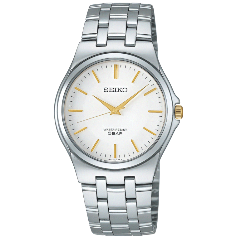 SCXP025 แบบควอตซ์ หน้าปัดสีขาว ตัวเรือนสเตนเลสสตีล เหมาะสำหรับการใช้งานประจำวันและโอกาสทางการ